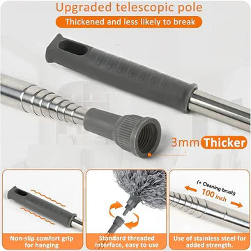 Flexible Microfiber Feather Duster Kit