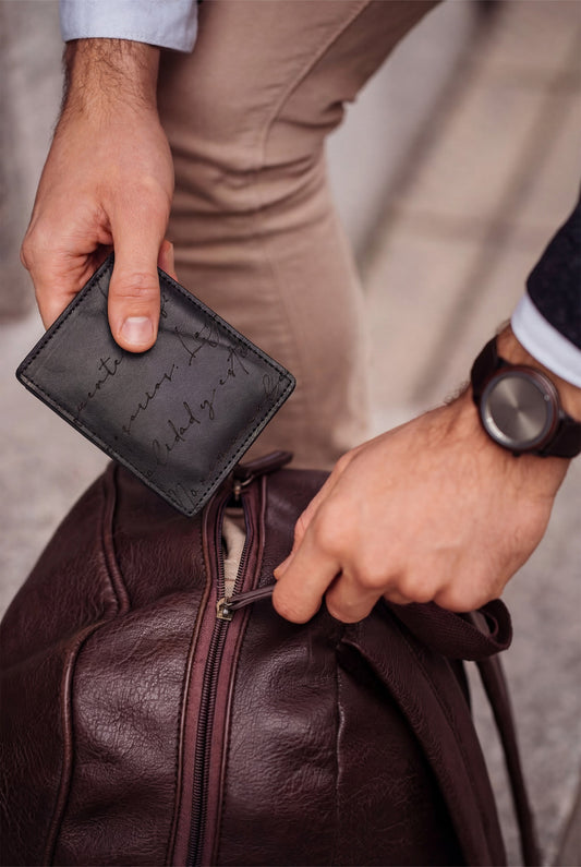 CARD WALLET CH608 BKA  "RFID PROTECTION"